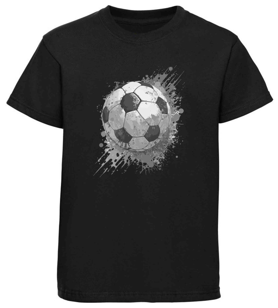 Kids Soccer T-Shirt Ball in Oil Paint Look i480